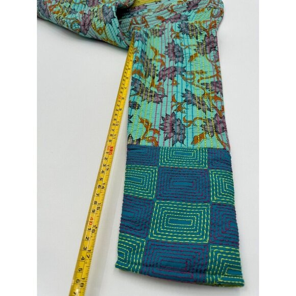 Rara Avis by Iris Apfel Mixed Quilted Printed Coat Multicolored Women Size Mediu - Picture 8 of 16